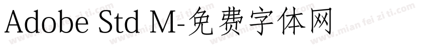 Adobe Std M字体转换